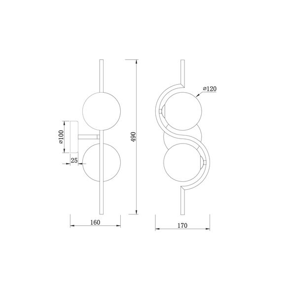 Настенный светильник (бра) Freya FR5124WL-02BS, изображение 13