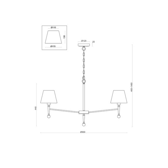 Подвесной светильник Freya FR5190PL-07BS, изображение 3