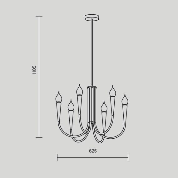 Подвесной светильник Freya FR5253PL-06N, изображение 11