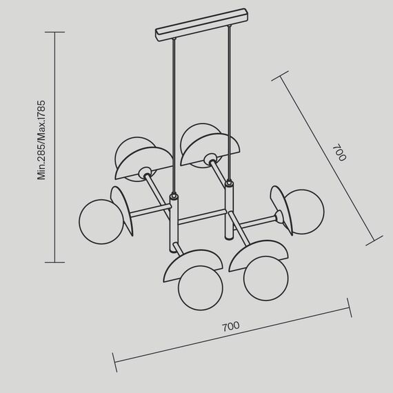 Подвесной светильник Freya FR5391PL-06CFL, изображение 5