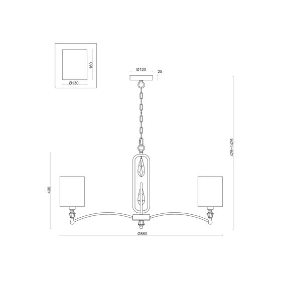 Подвесной светильник Freya FR1007PL-08N, изображение 2