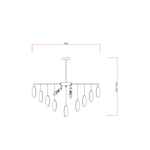 Люстра Freya FR5104PL-08BS2, изображение 2