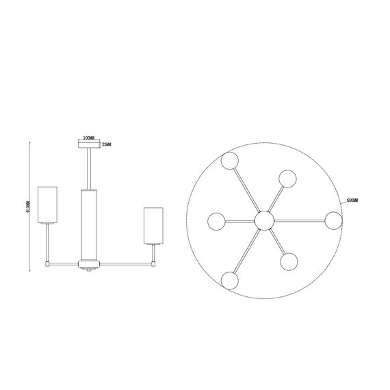 Люстра Freya FR5184PL-06BS, изображение 5