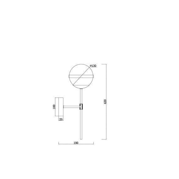 Настенный светильник (бра) Freya FR5204WL-01BS, изображение 9