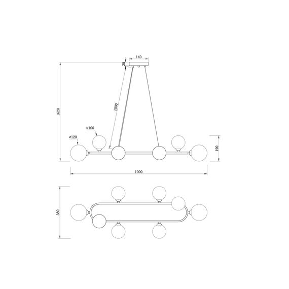 Подвесной светильник Freya FR5222PL-08B1, изображение 7