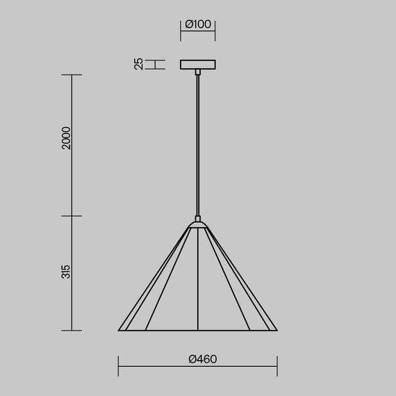 Подвесной светильник Freya FR5479PL-01GR, изображение 4