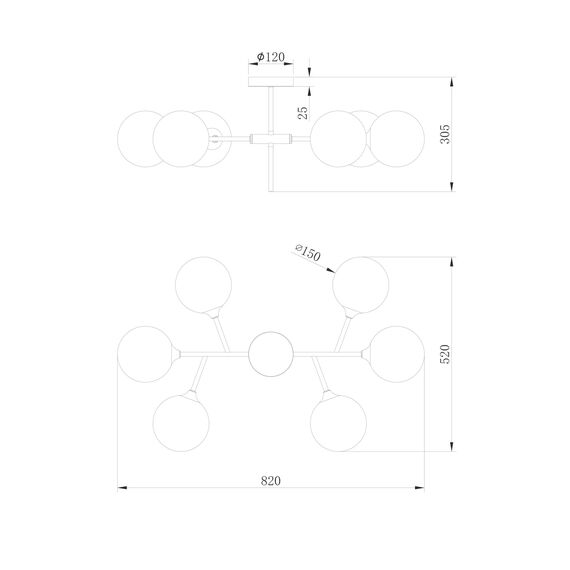 Люстра Freya FR5115PL-06BZ1, изображение 2