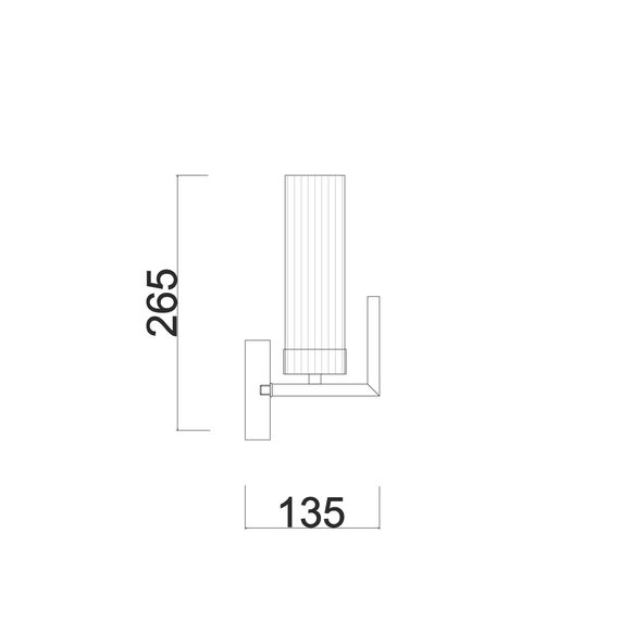 Настенный светильник (бра) Freya FR5214WL-01BS, изображение 7