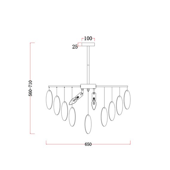 Люстра Freya FR5104PL-06N, изображение 2