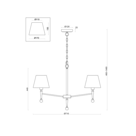Подвесной светильник Freya FR5190PL-05BS, изображение 3
