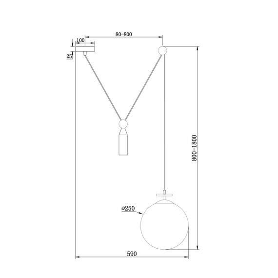 Подвесной светильник Freya FR5221PL-01BS, изображение 14