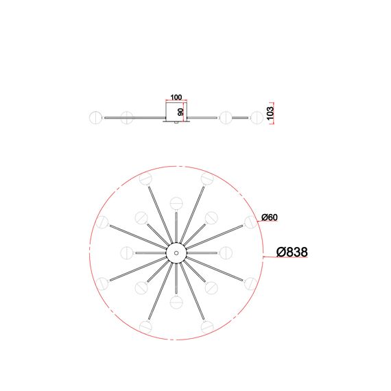 Потолочный светильник Freya FR5242CL-16B, изображение 9