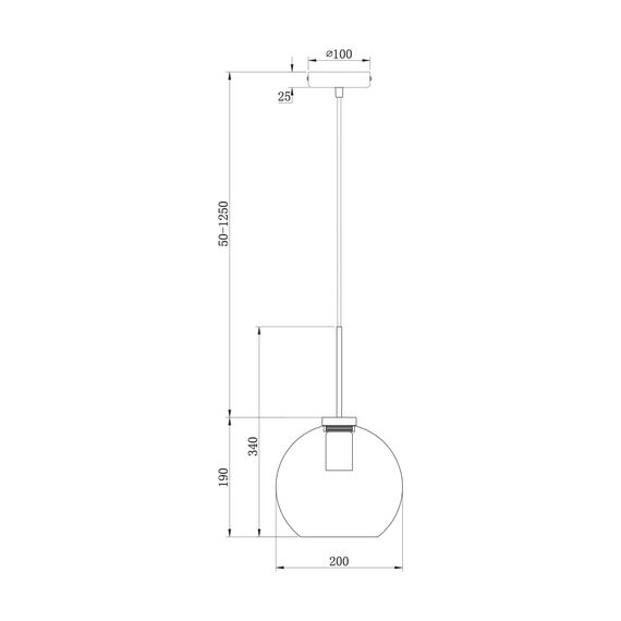 Подвесной светильник Freya FR8002PL-01BS, изображение 5
