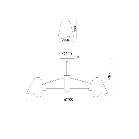 Люстра Freya FR5037PL-05S, изображение 2
