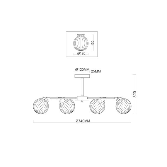 Люстра Freya FR5041PL-06BS, изображение 5
