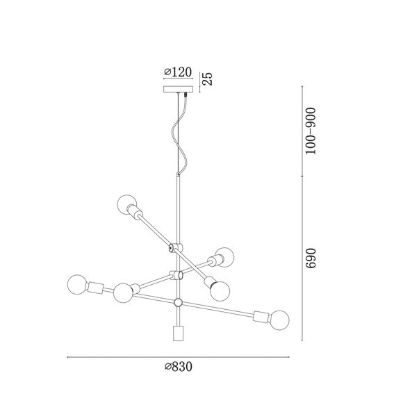 Подвесной светильник Freya FR5043PL-06BS, изображение 3
