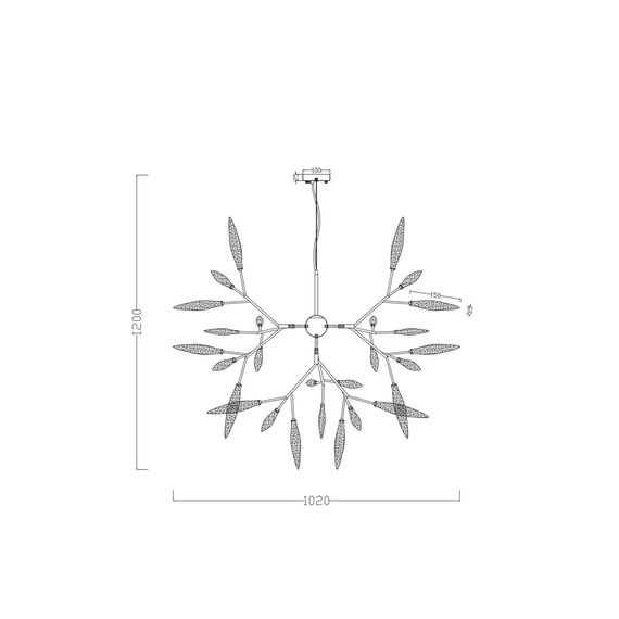 Подвесной светильник Freya FR5067PL-36B, изображение 2