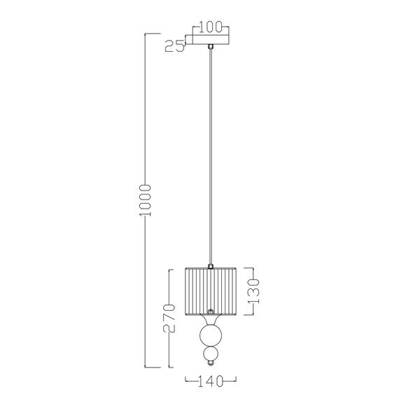 Подвесной светильник Freya FR5093PL-01CH, изображение 3