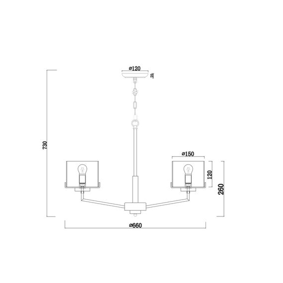 Люстра Freya FR5096PL-05CH, изображение 4