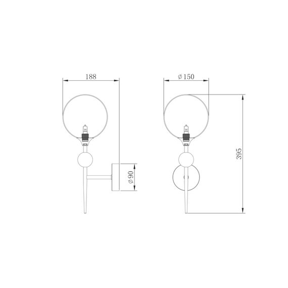 Настенный светильник (бра) Freya FR5115WL-01BZ, изображение 3