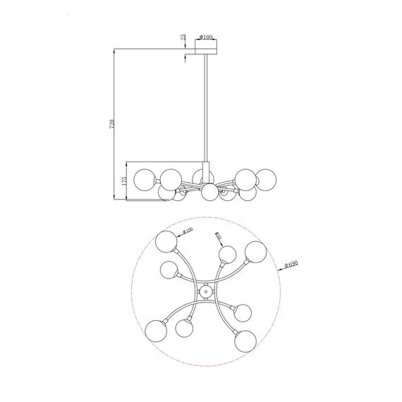 Люстра Freya FR5116PL-08BS, изображение 3
