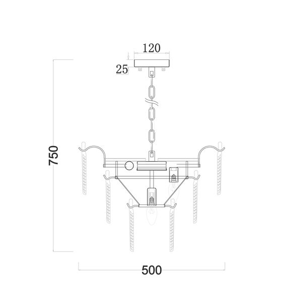 Люстра Freya FR5143PL-07G, изображение 4