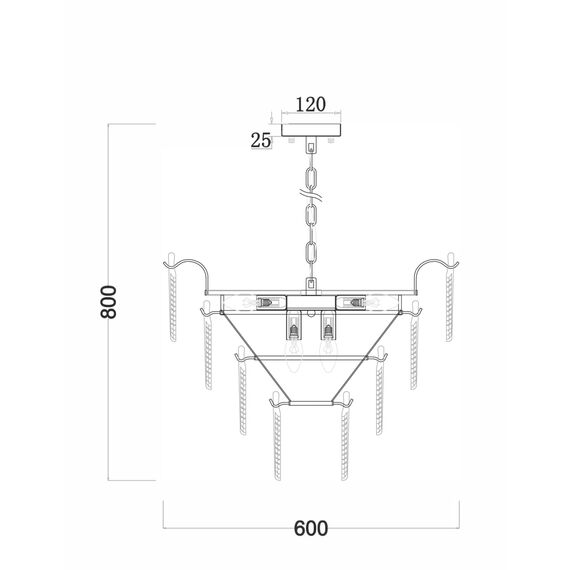 Люстра Freya FR5143PL-09G, изображение 4