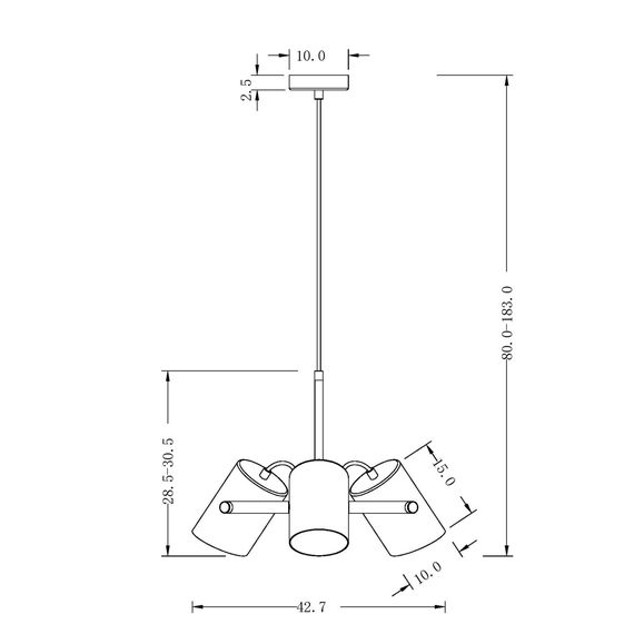 Подвесной светильник Freya FR4004PL-03WB, изображение 3