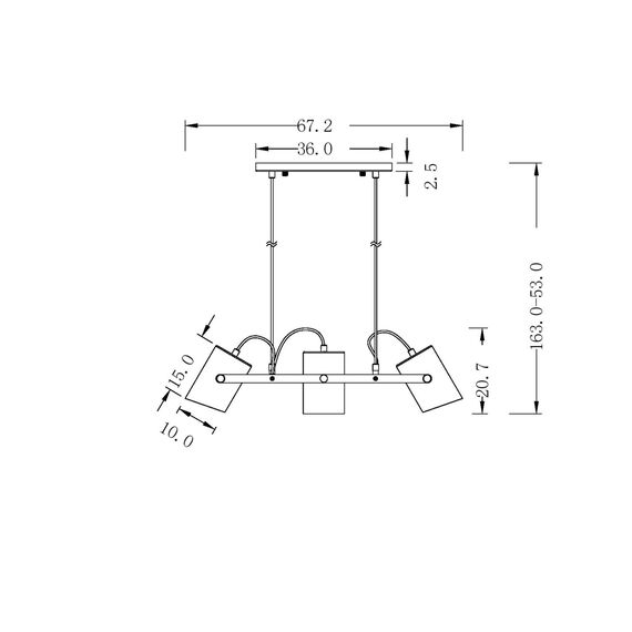 Подвесной светильник Freya FR4005PL-03WB, изображение 4