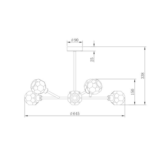 Люстра Freya FR5114PL-06BZ, изображение 3