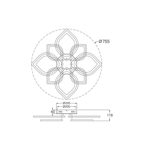 Потолочный светильник Freya FR6015CL-L84W, изображение 5