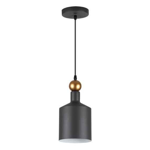 4085/1 PENDANT ODL19 495 темн.серый/золотой Подвес Е27 1*40W 220V BOLLI