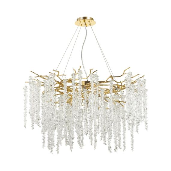 5005/14 HALL ODL23 639 золотой/прозрачный металл/хрусталь Люстра G9 14*40W BANCHE