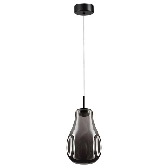5098/4LC PENDANT ODL25 423 черный/дымчатый/металл/стекло Подвес LED 4W 4000K 388Лм NAVE
