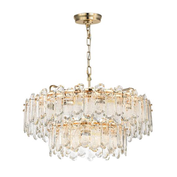 5069/22 HALL (В 2-Х КОРОБКАХ) ODL24 621 золото/прозрачный/металл/хрусталь Люстра E14 22*40W BULLON