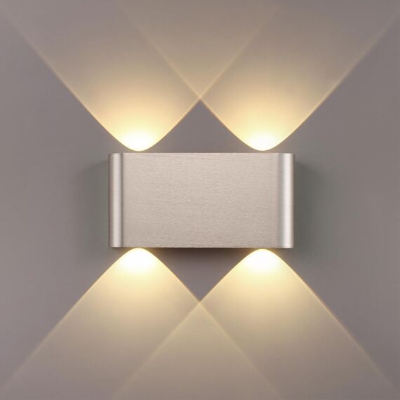 7106/4WL HIGHTECH ODL26 Настенный светильник матовый никель/металл IP20 LED 4W 3000K 220V MAGNUM