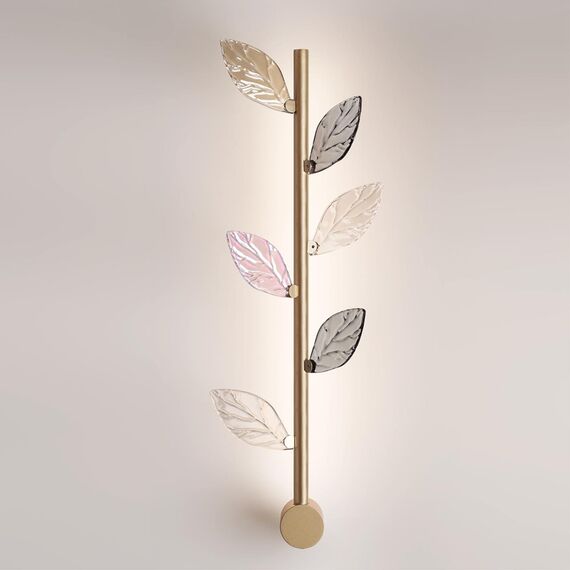 5445/5WL L-VISION ODL_EX25 75 матов.золото/дымч/прозрачн/коньячн/бензинов./металл/стекло Настенный светильник LED*5W 3000K 220Лм LISTVA