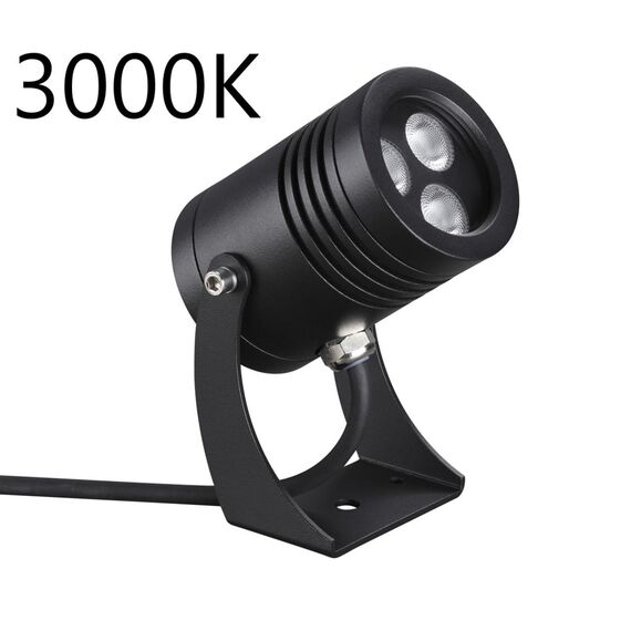 6648/6WA3 NATURE ODL25 725 черный/металл Фасадный поворотный светильник на 360° IP67 LED CREE 6W 3000K 30° AC85-265V STIMA