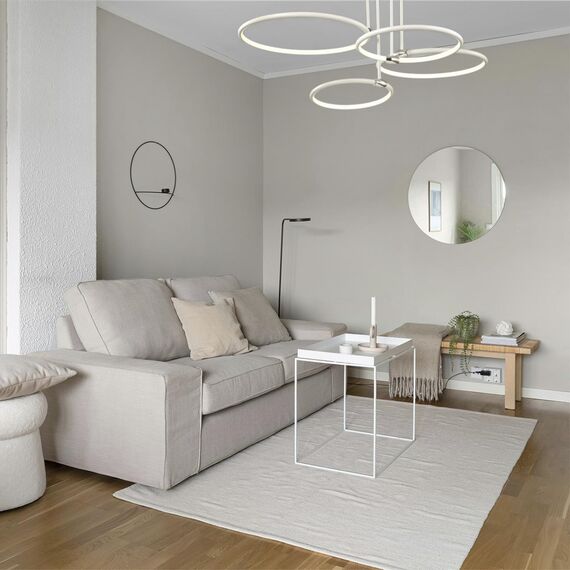 5282/96CL LEDIO LN23 226 белый, хром Люстра потолочная LED 96W 3000-6000K с пультом ДУ 4546Лм 220V URSULA, изображение 3