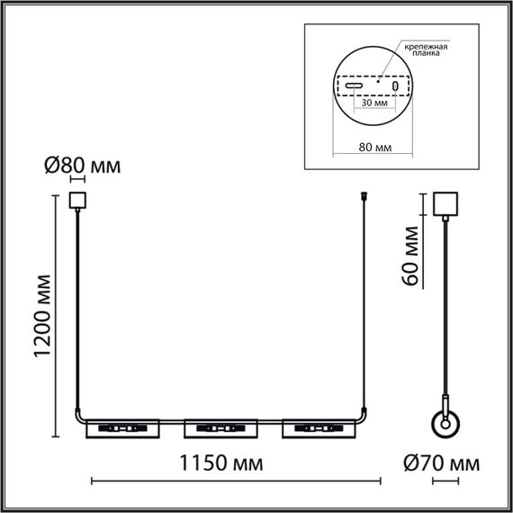6560/6 SUSPENTIONI LN25 239 золотой/прозрачный/металл/стекло Подвес G9 6*20W 220V TORONTO, изображение 2
