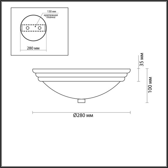 5262/2C VINTAGE LN23 86 античная латунь Настенно-потолочный светильник E27 2*60W 220V KAYLA, изображение 2