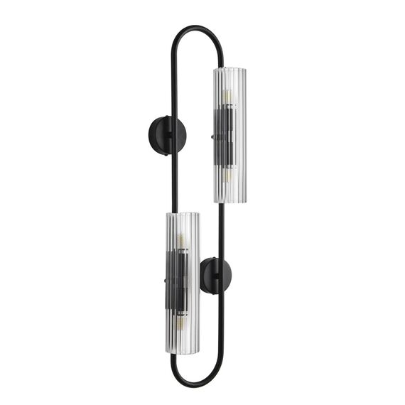 6561/4W SUSPENTIONI LN26 черный/прозрачный, металл/стекло Бра G9 4*20W 220V TORONTO