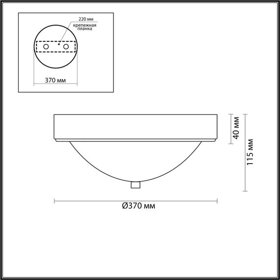 5259/3C VINTAGE LN23 85 латунь Настенно-потолочный светильник E27 3*60W 220V NINA, изображение 2