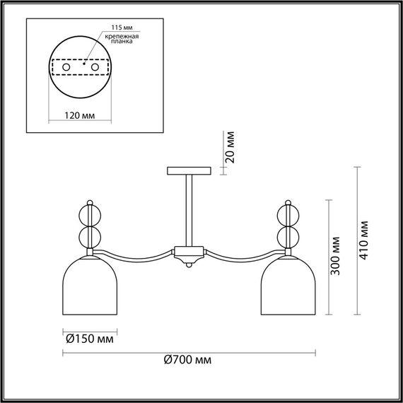 4589/5C MODERNI LN22 97 золотой Люстра потолочная E27 5*40W 220V GILLIAN, изображение 2