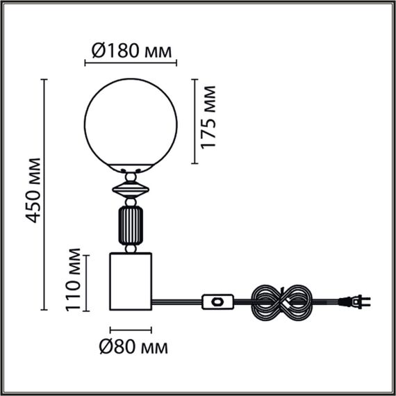6580/1T CLASSI LN25 53 французское золото, серый/белый металл, керамика/стекло Лампа настольная E14 1*40W 220V VIVIEN, изображение 2