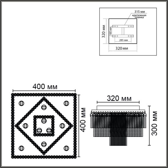 6576/11CS CLASSI LN24 черный/прозрачный/металл/стекло Люстра потолочная G9 11*20W 220V SPIRALS, изображение 2