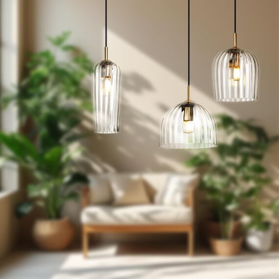 6551/1B SUSPENTIONI LN23 305 матовое золото Подвес E14 1*40W 220V ELLIE, изображение 3