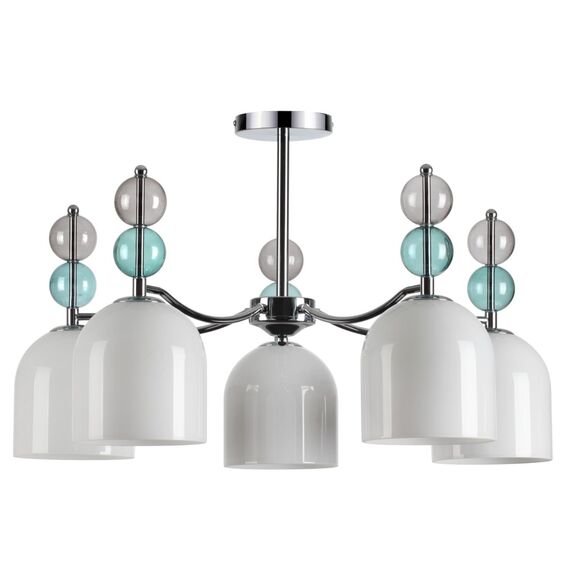 5235/5C MODERNI LN23 101 хром Люстра потолочная E27 5*40W 220V GILLIAN