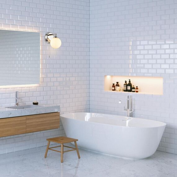 4565/1W VINTAGE LN22 000 хром, белый Бра с выключателем G9 1*40W 220V PIPER, изображение 3