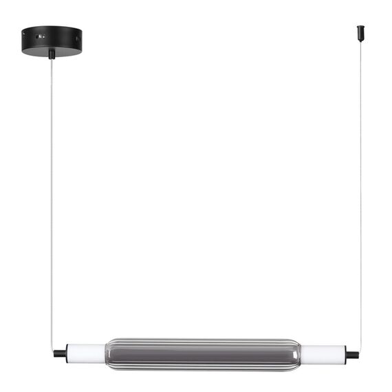 6556/15L LEDIO LN25 237 черный/дымчатый/металл/акрил, стекло Подвес LED 15W 4000К 220V TRENDY